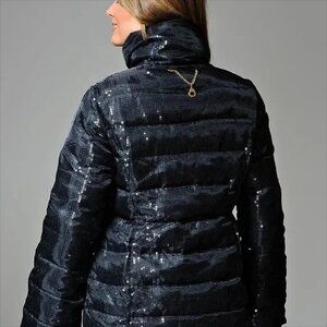 NWOT Rocawear Black Sequin Women’s Puffer Jacket, XL